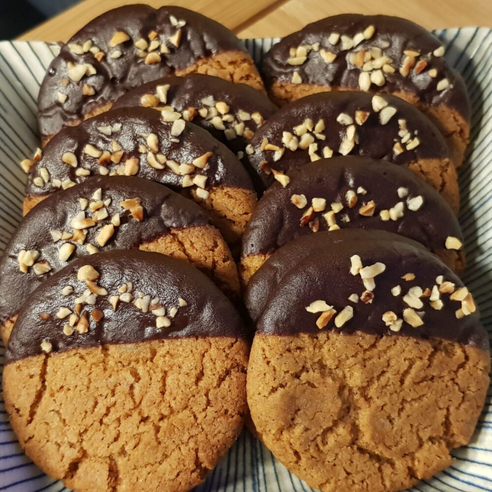 Ginger and Hazelnut Biscuits