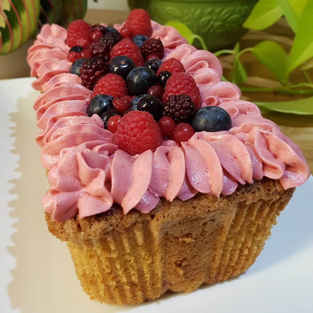 Summer Berry Polenta Cake
